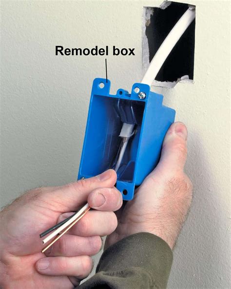 fixing drywall around electrical box|installing a remodel electrical box.